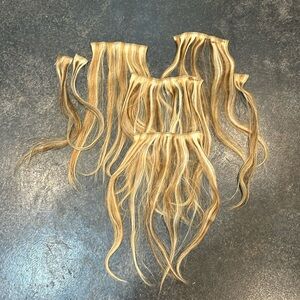 Real hair clip extensions 16 inch